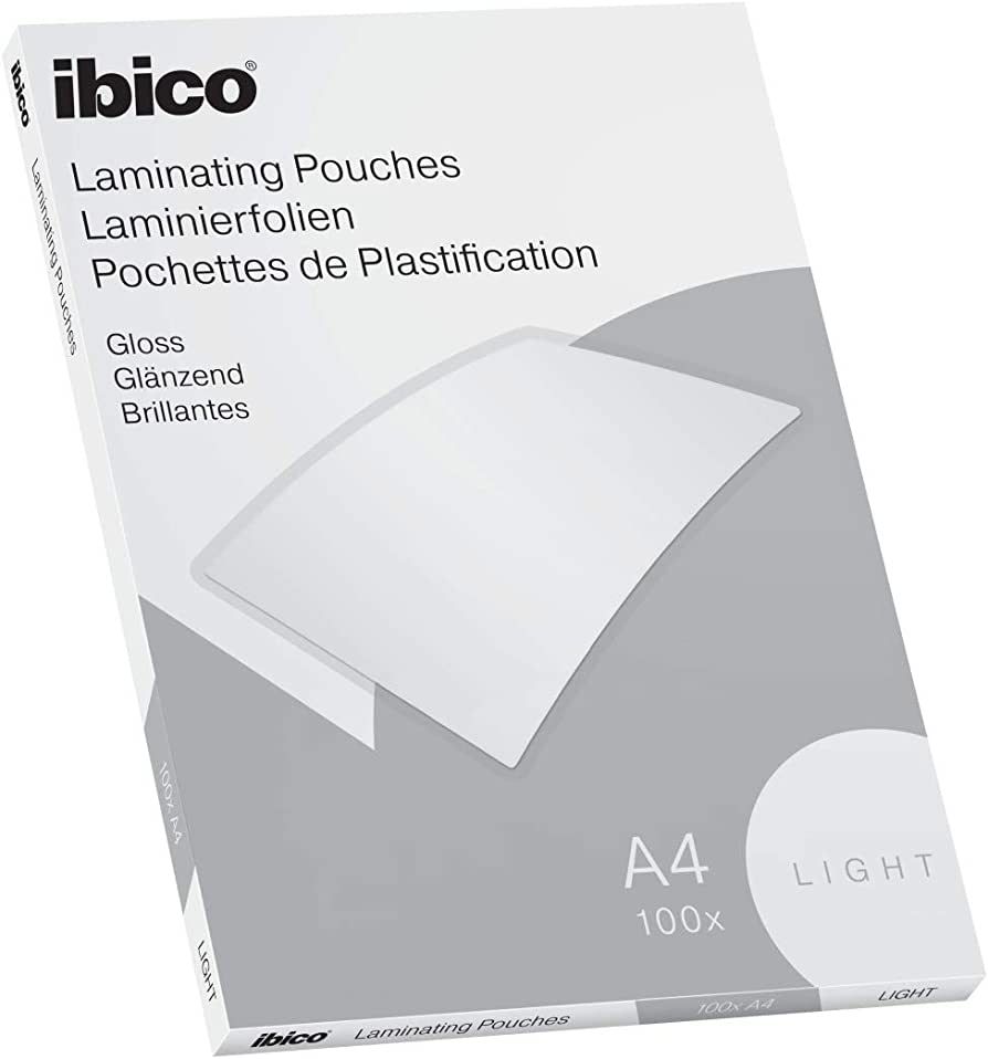Folie IBICO Light pentru laminare la cald,  A4,  75 mic., 100buc/set, 