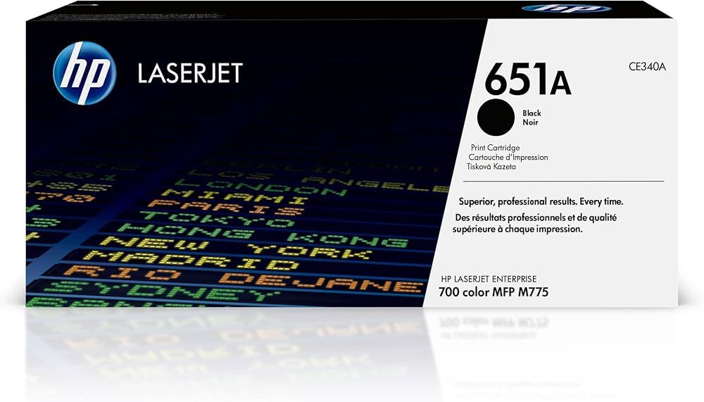 Cartus toner HP CE340A ,Negru ,13 500 pagini ,Original (651a) 