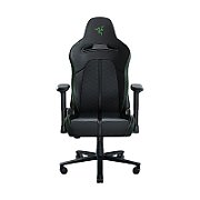 Razer Gaming Chair ENKI X  TECH SPECS RECOMMENDED WEIGHT < 136 kg (< 299 lbs) RECOMMENDED HEIGHT 156.5 cm - 194 cm CHAIR COVER COLOR Black and Green CHAIR COVER MATERIAL EPU Synthetic Leather BASE Steel base FRAME Steel frame ARMRESTS 2D CASTERS 60 mm PU coated casters GAS LIFT CLASS 4 FOAM TYPE