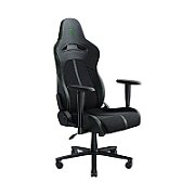 Razer Gaming Chair ENKI X  TECH SPECS RECOMMENDED WEIGHT < 136 kg (< 299 lbs) RECOMMENDED HEIGHT 156.5 cm - 194 cm CHAIR COVER COLOR Black and Green CHAIR COVER MATERIAL EPU Synthetic Leather BASE Steel base FRAME Steel frame ARMRESTS 2D CASTERS 60 mm PU coated casters GAS LIFT CLASS 4 FOAM TYPE