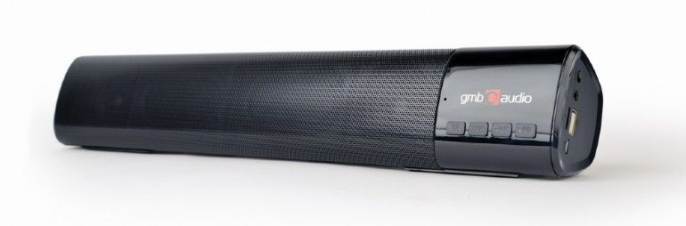 BOXE GEMBIRD portabile bluetooth, tip soundbar, RMS: 10W (2 x 5W), baterie 1200mAh, black,  SPK-BT-BAR400-01   (include TV 1.5 lei)