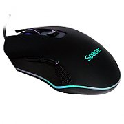 MOUSE Spacer - gaming, gaming, cu fir, USB, optic, 3.200 dpi, butoane/scroll 6/1, iluminare, negru,  SPGM-PULSAR-LITE  (include TV 0.18lei)