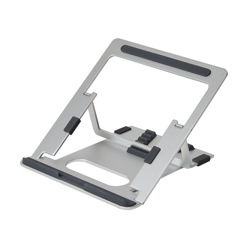 Aluminum portable laptop stand POUT EYES 3 ANGLE silver