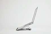 Aluminum portable laptop stand POUT EYES 3 ANGLE silver