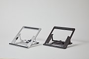 Aluminum portable laptop stand POUT EYES 3 ANGLE silver