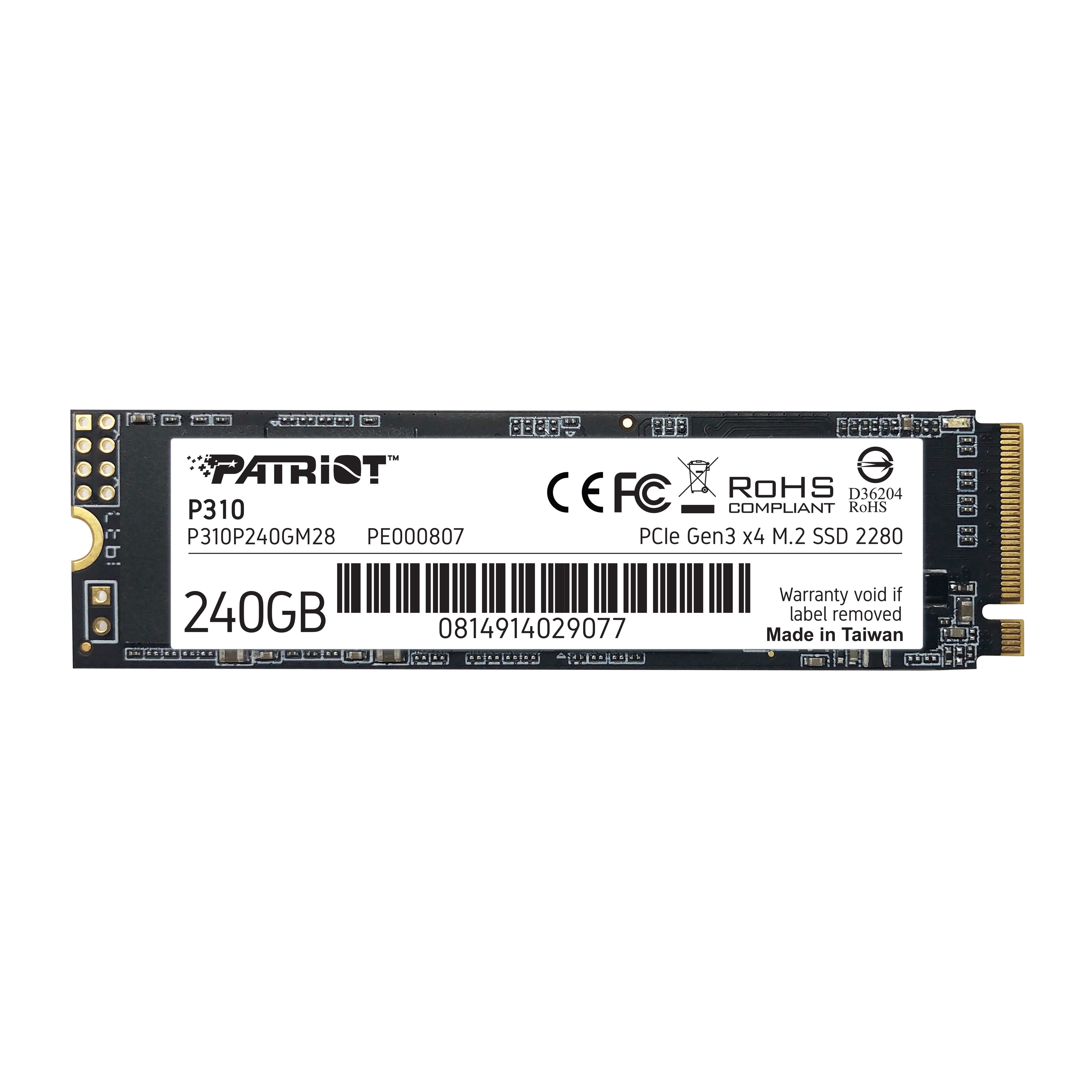 Patriot Memory Patriot Memory P310 M.2 240 GB PCI Express 3.0 NVMe