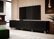Cama RTV cabinet PAFOS 200x40x52 Black matt