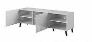 RTV cabinet ABETO 150x42x52 white/white glossy
