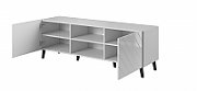 RTV cabinet ABETO 150x42x52 white/white glossy