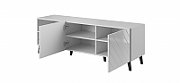 RTV cabinet ABETO 150x42x52 white/white glossy