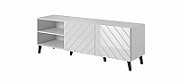RTV cabinet ABETO 150x42x52 white/white glossy