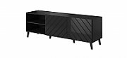 RTV cabinet ABETO 150x42x52 black glossy