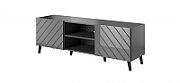 RTV cabinet ABETO 150x42x52 graphite/gloss