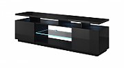 RTV cabinet EVA 180x40x52 black glossy