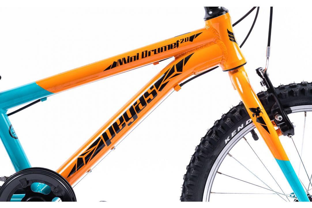 BICICLETA PEGAS MINI DRUMET 20'' PORTOCALIU TURCOAZ