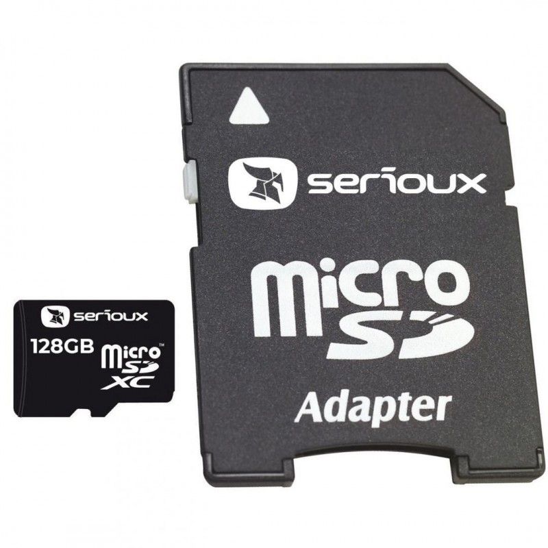 Micro Secure Digital Card Serioux, 128GB UHS-I, SFTF128AC10, Clasa 10, cu adaptor SD_1