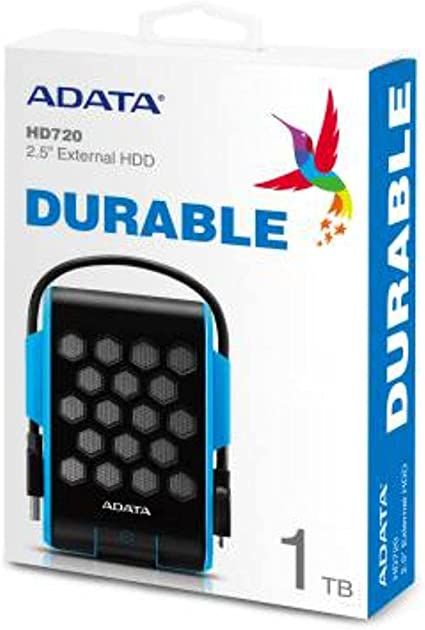 ADATA AHD720-1TU31-CBL External HDD Adata DashDrive HD720 1TB USB3 Albastru, Rezistent la apÄƒ È™i È™ocuri_2