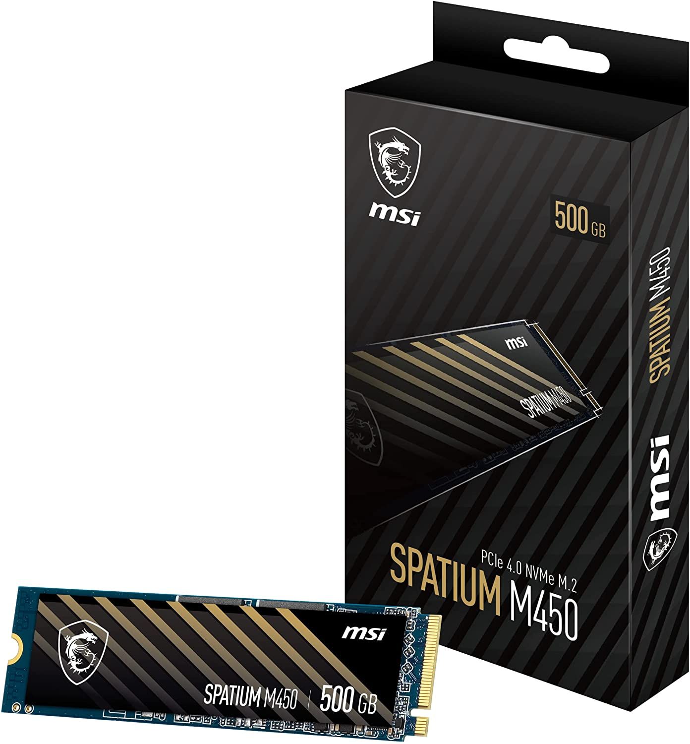 MSI SPATIUM M450 PCIe 4.0 NVMe M.2 500GB PCI Express 4.0 3D NAND_1