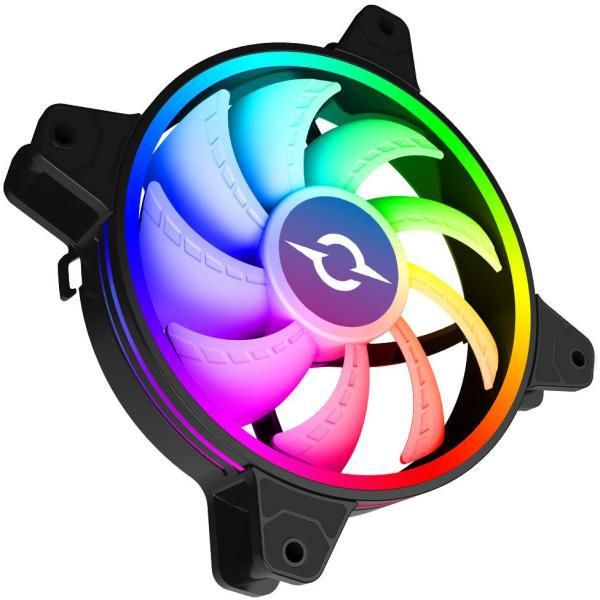 Ventilator Carcasa Aqirys Cetus 120mm RGB  TECHNICAL DATA Dimensions : 120 x 120 x 25 mm Bearing: Hydro Bearing Bearing Speed (max.): 1200±15% RPM PWM support : No Air Flow (max.): 28.34 CFM Air Pressure (max.): 1.3 mm-H2O Noise (max.): 23.2 Dba Number of LEDs: 22 pcs LED Color: RGB Rated Voltage_1