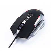 MOUSE Spacer - gaming, gaming, cu fir, USB, optic, 6.400 dpi, butoane/scroll 6/1, iluminare RGB, negru,  SPGM-ALIEN-LIGHT  (include TV 0.18lei)