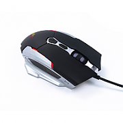 MOUSE Spacer - gaming, gaming, cu fir, USB, optic, 6.400 dpi, butoane/scroll 6/1, iluminare RGB, negru,  SPGM-ALIEN-LIGHT  (include TV 0.18lei)