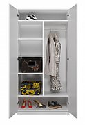 Topeshop SD-90 BIEL KPL bedroom wardrobe/closet 7 shelves 2 door(s) White