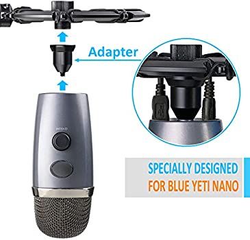 LOGITECH Blue Radius III Custom Shockmount for Yeti and Yeti Pro USB Microphones - BLACKOUT