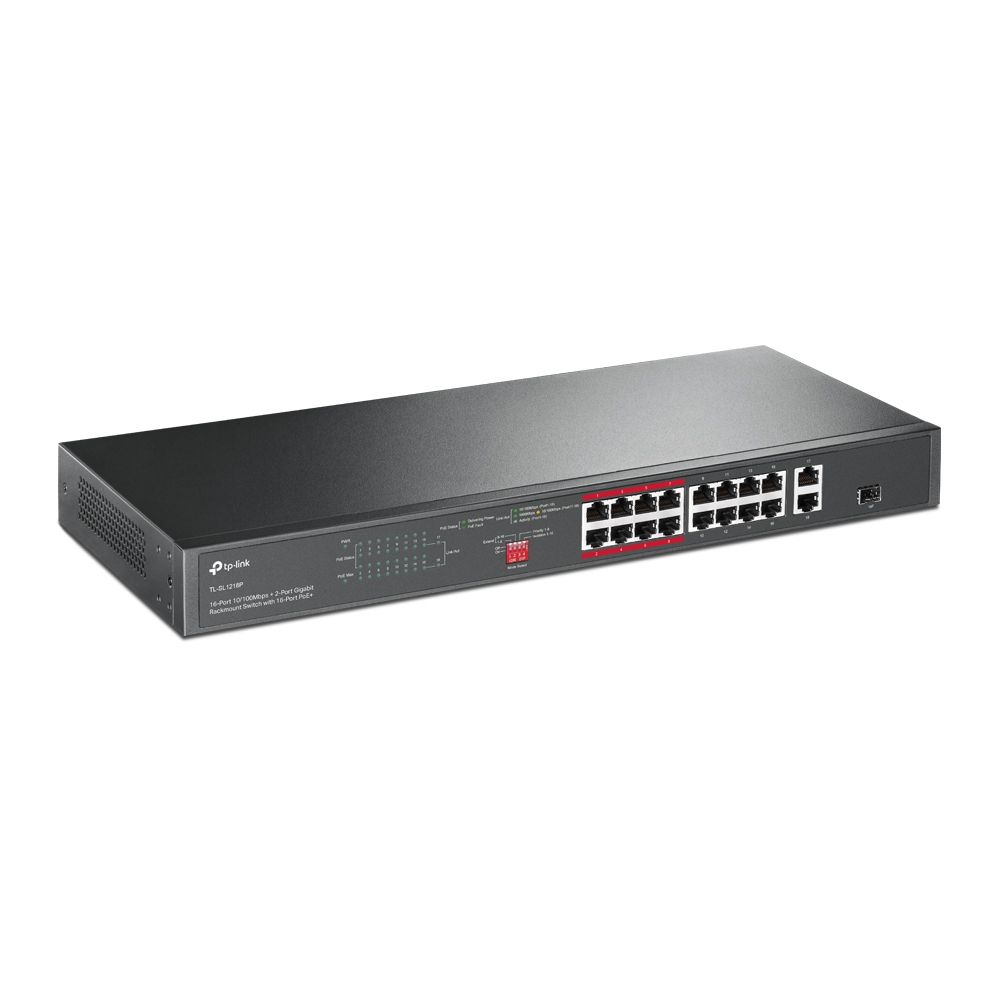Switch TP-Link TL-SL1218P, 16 port, 10/100/1000 Mbps_2