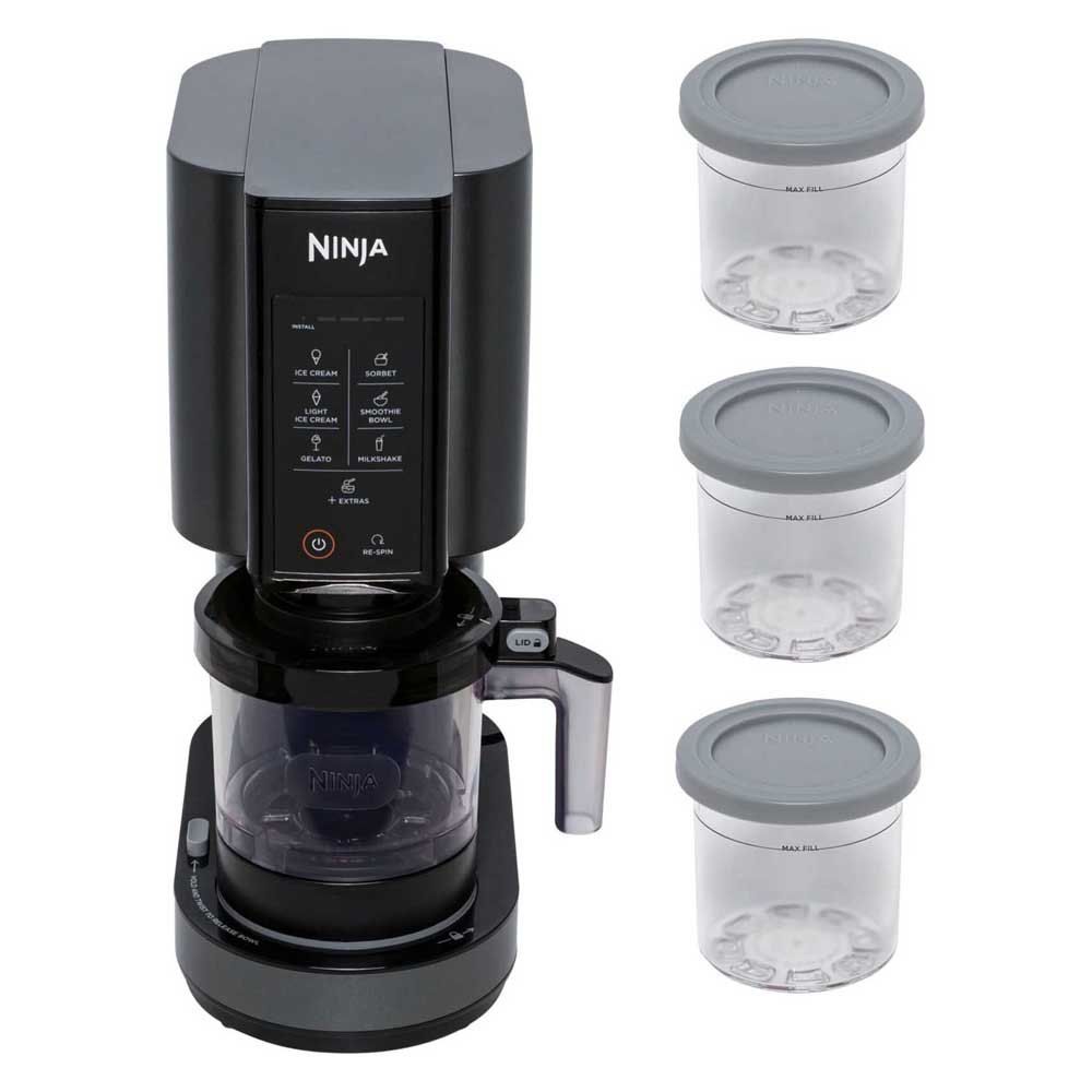 Ninja NC300EU ice cream maker Traditional ice cream maker 0.473 L 800 W Black, Silver