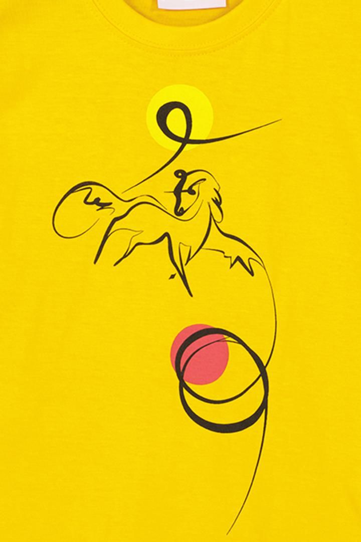 TSHIRT CASUAL C CAL PEGAS YELLOW-12