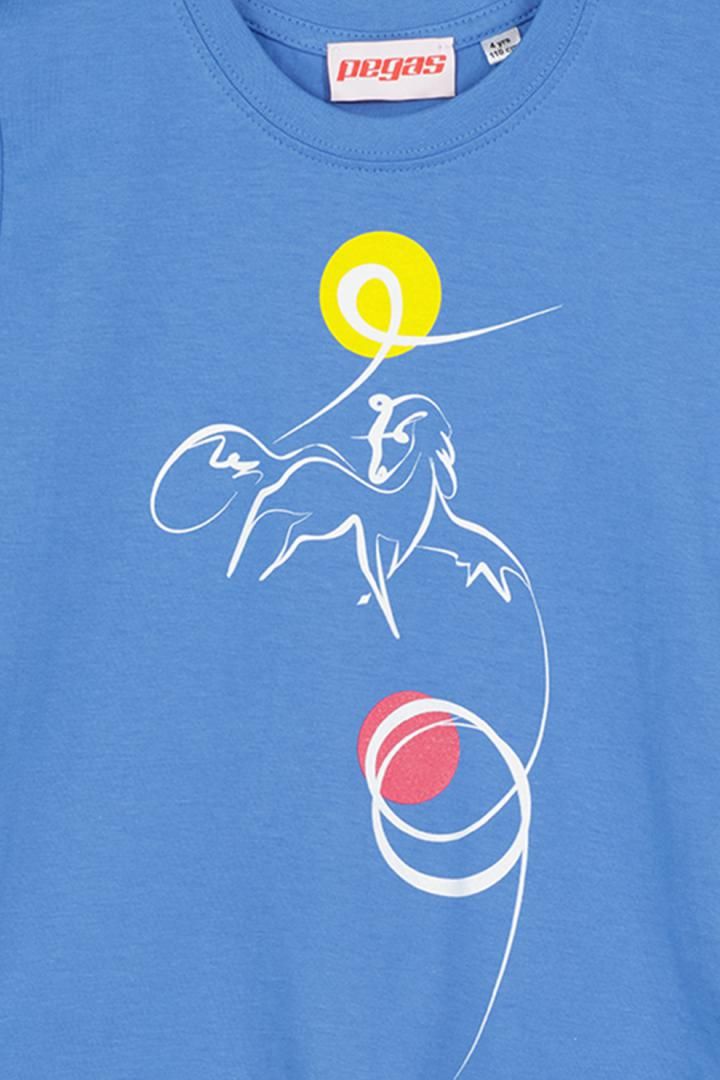 TSHIRT CASUAL C CAL PEGAS AZURE-8