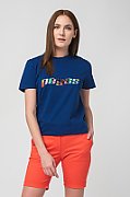 TRICOU  LOGO MULTICOLOR FEMEI  ROYAL BLUE-S