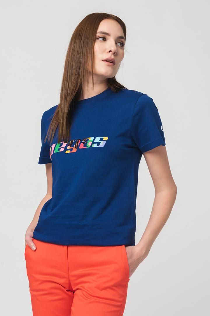 TRICOU  LOGO MULTICOLOR FEMEI  ROYAL BLUE-M