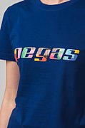 TRICOU  LOGO MULTICOLOR FEMEI  ROYAL BLUE-M