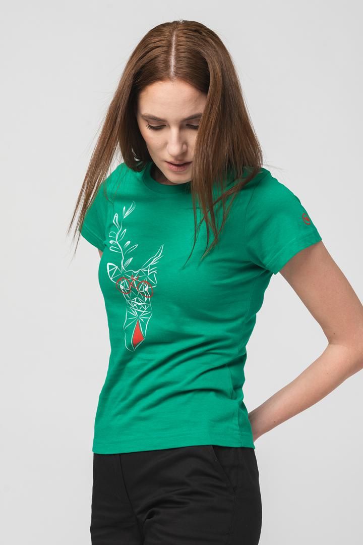 TRICOU  CERB FAMILIE FEMEI   K GREEN-XL