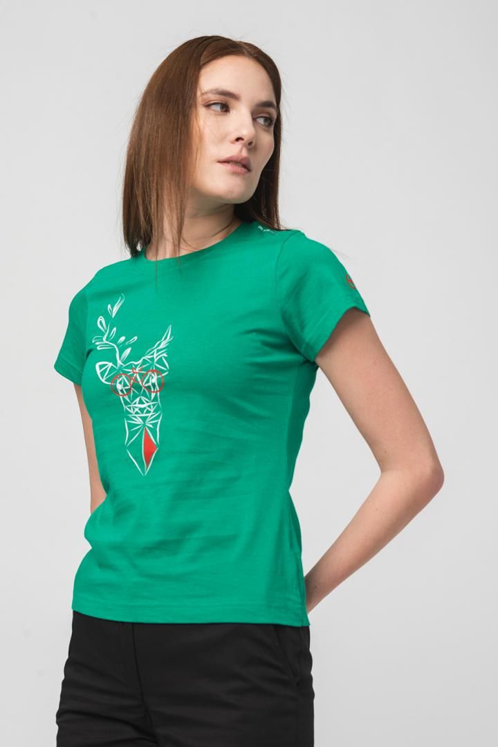 TRICOU  CERB FAMILIE FEMEI   K GREEN-M