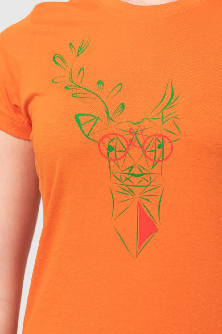 TRICOU  CERB FAMILIE FEMEI ORANGE-XL