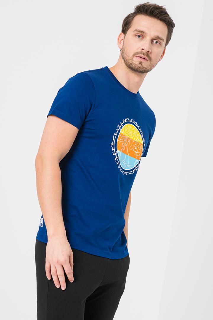 TRICOU  ROATA FAMILIE BARBATI   ROYAL BLUE-XL