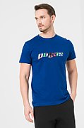 TRICOU  LOGO MULTICOLOR BARBATI   ROYAL BLUE-XL