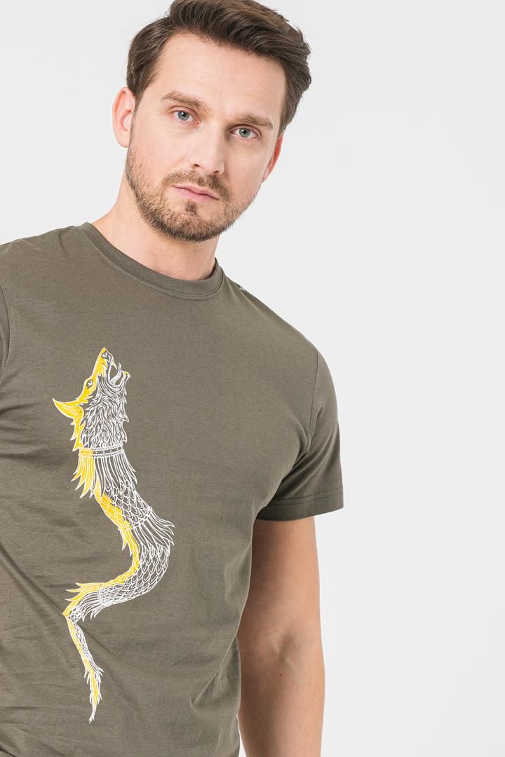 TRICOU CASUAL DRACON BARBATI GRAY-S