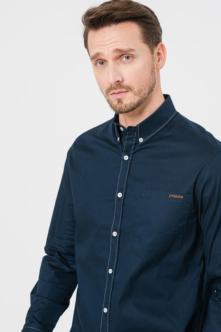 CAMASA CASUAL BARBATI DARK NAVY XL