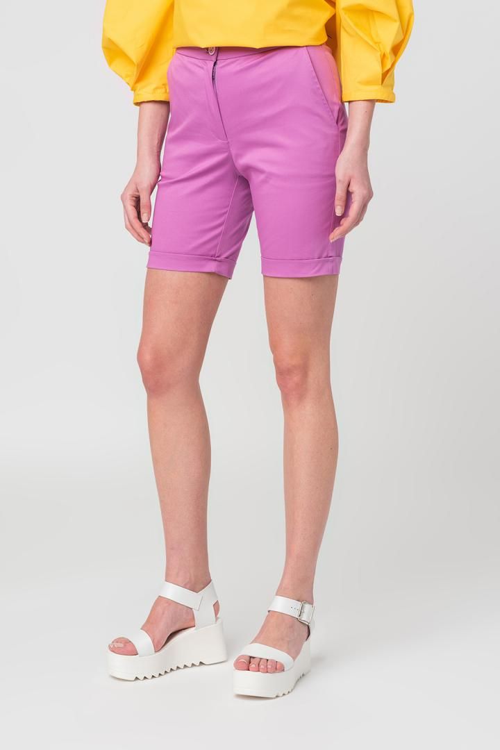 PANTALONI SCURT CASUAL FEMEI LILA XL