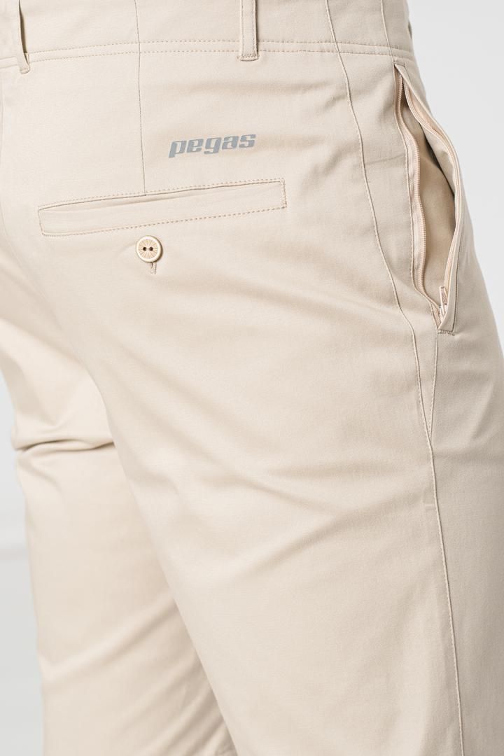 PANTALONI SCURT CASUAL BARBATI BEIGE M