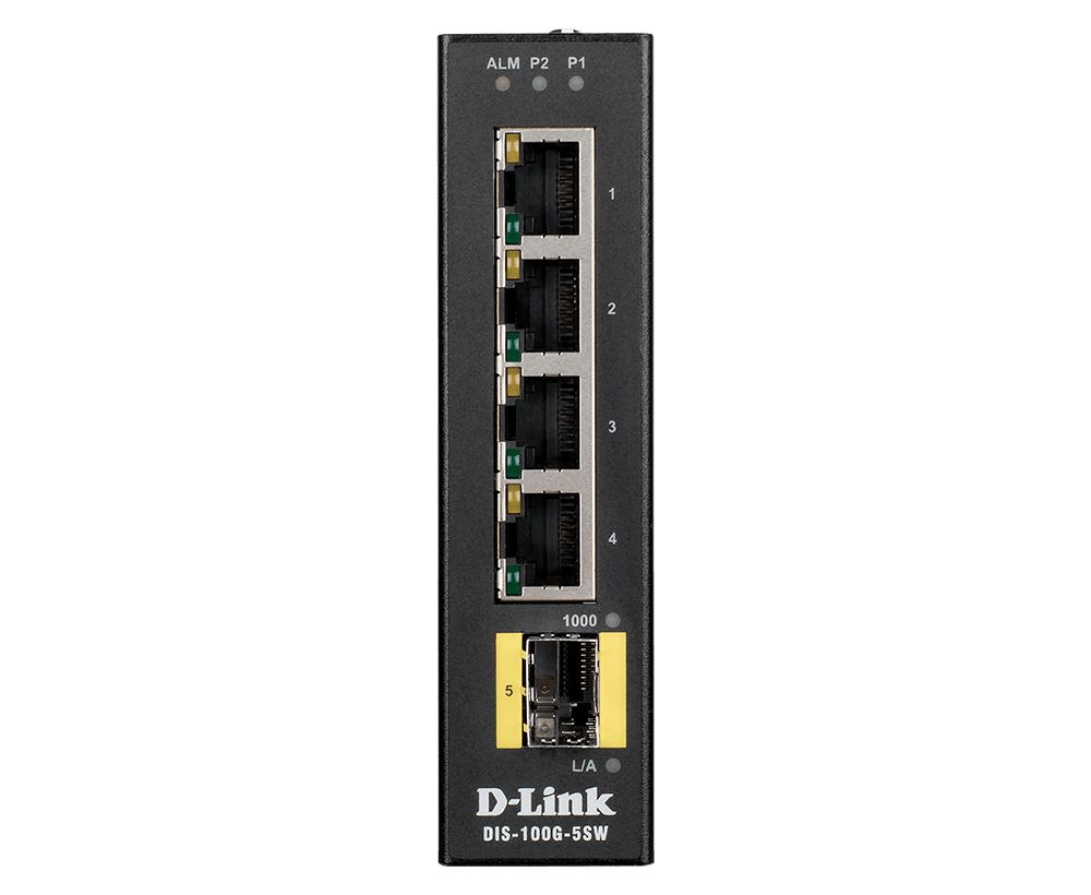 D-Link DIS‑100G‑5SW Fara management L2 Gigabit Ethernet (10/100/1000) Negru