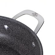 Induction deep frying pan with 2 handles BALLARINI Salina Granitium 24 cm 75002-811-0