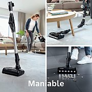 Bosch BBS712A stick vacuum/electric broom Bagless 0.3 L Black, Stainless steel