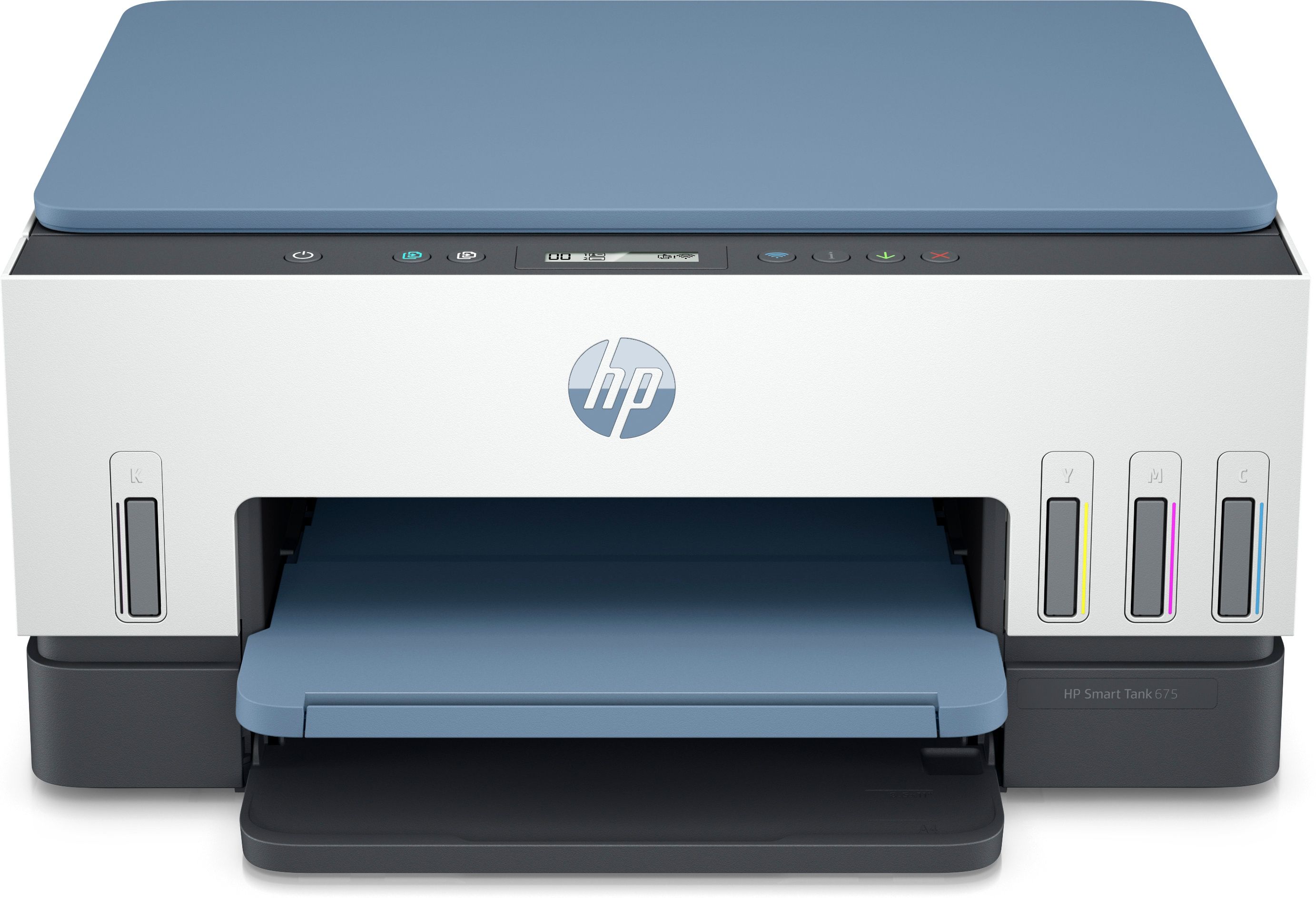 Imprimanta multifunctionala inkjet color HP Smart Tank 675, A4, duplex, USB 2.0, Wi-Fi, 22 ppm negru, 22 ppm color