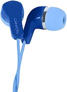 CANYON EPM-02 Stereo Earphones with inline microphone, Blue, cable length 1.2m, 20*15*10mm, 0.013kg