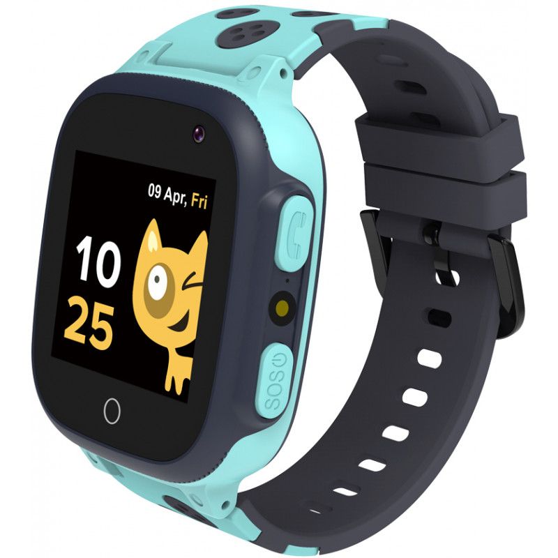 CANYON Kids smartwatch, 1.44 inch colorful screen,  GPS function, Nano SIM card, 32+32MB, GSM(850/900/1800/1900MHz), 400mAh battery, compatibility with iOS and android, Blue, host: 52.9*40.3*14.8mm, strap: 230*20mm, 42g_3