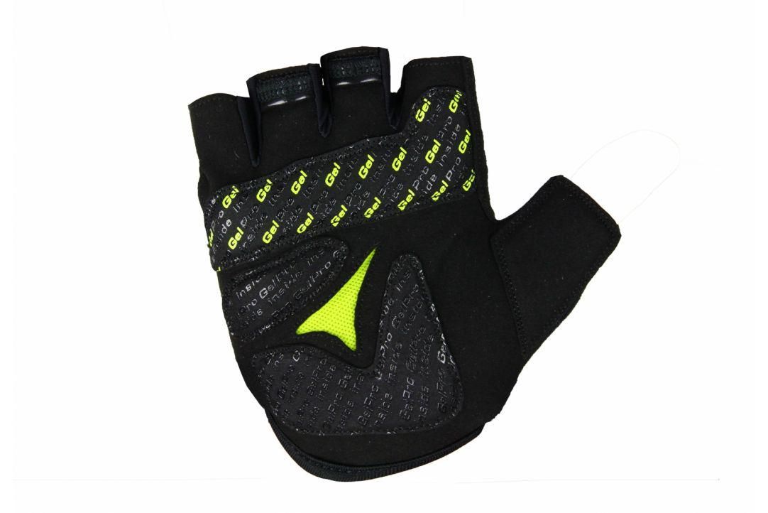 MANUSI B-RACE CU GEL NEGRU/LIME, XL